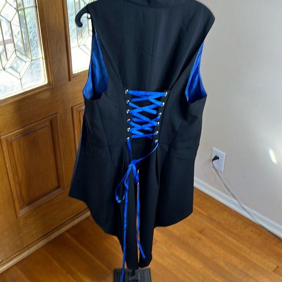 Hot Topic Corpse Bride Skeleton Hi-Low Waistcoat Vest Plus Size 1 NWT - Picture 7 of 9